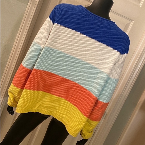 St. John's Bay Multicolor Striped Sweater - Picture 7 of 10